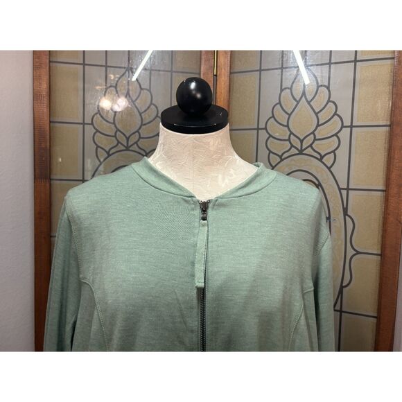 LOGO Lori Goldstein French Terry Jacket Long Sleeve Full Zip Lightweight Size 1X - Picture 4 of 14